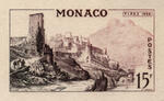 Monaco_1956_Yvert_448a-Scott_358_unadopted_Monaco_Palace_sepia_+_brown-red_aa_AP_detail