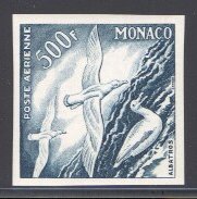 Monaco_1954_Yvert_PA57-Scott_C43_blue